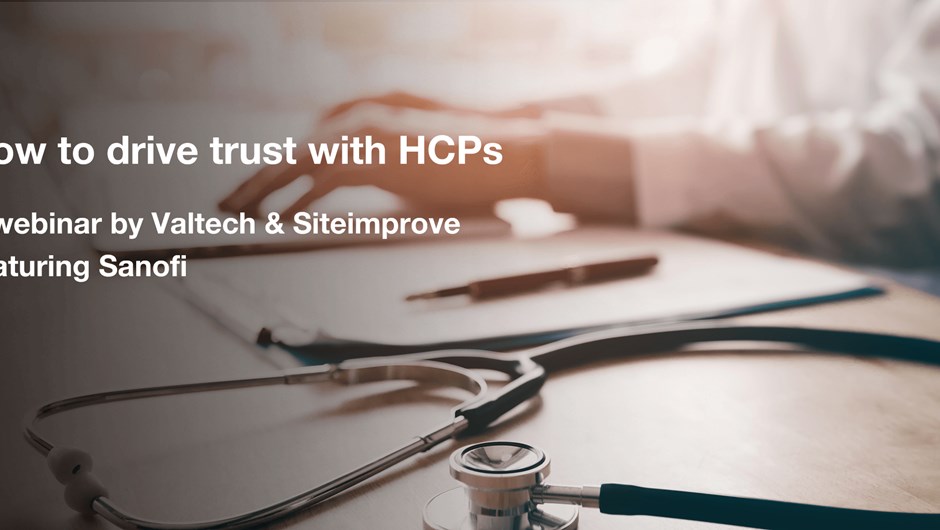 How to drive trust with HCPs