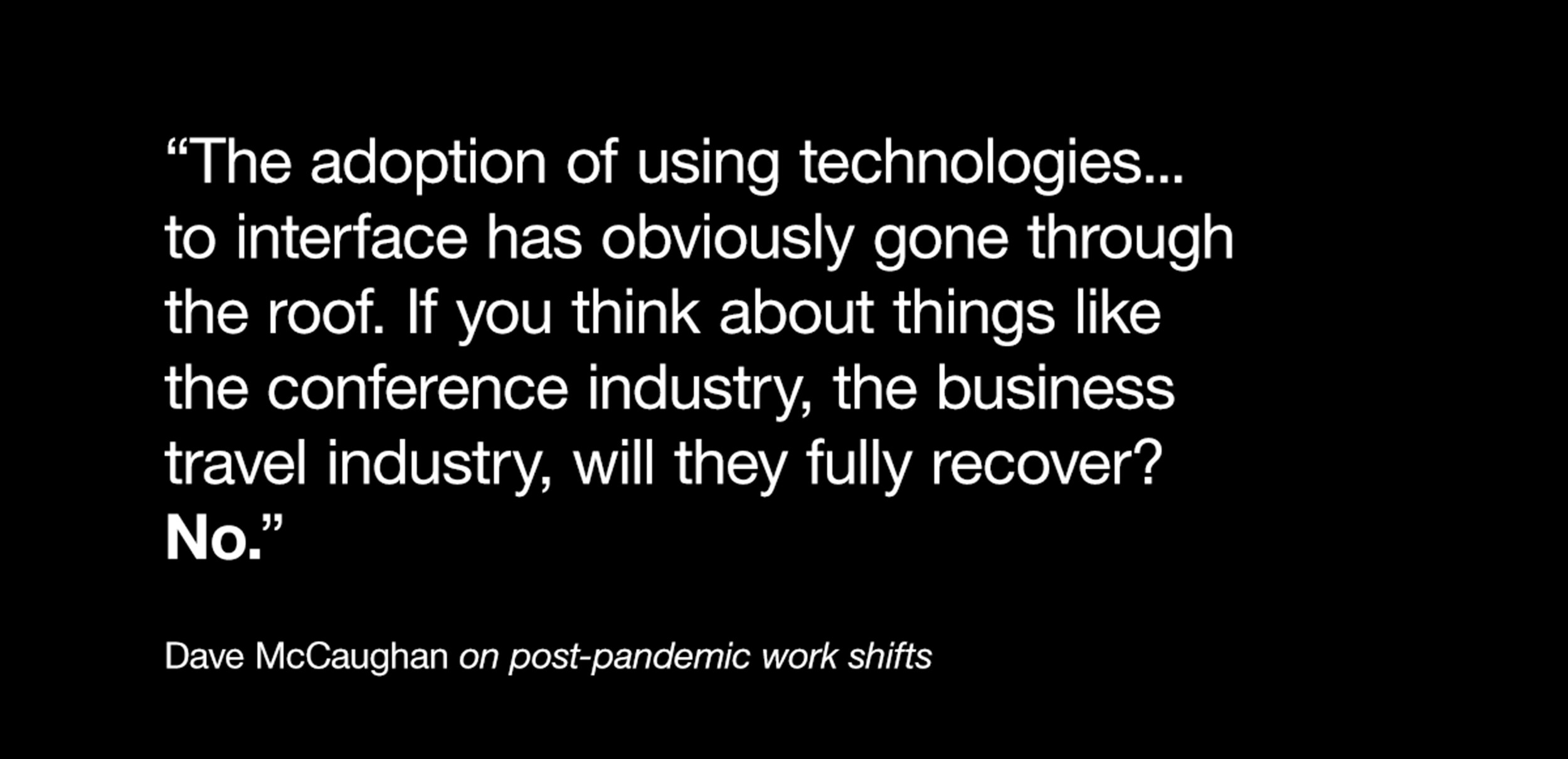 Quote image about industries recovering from COVID19