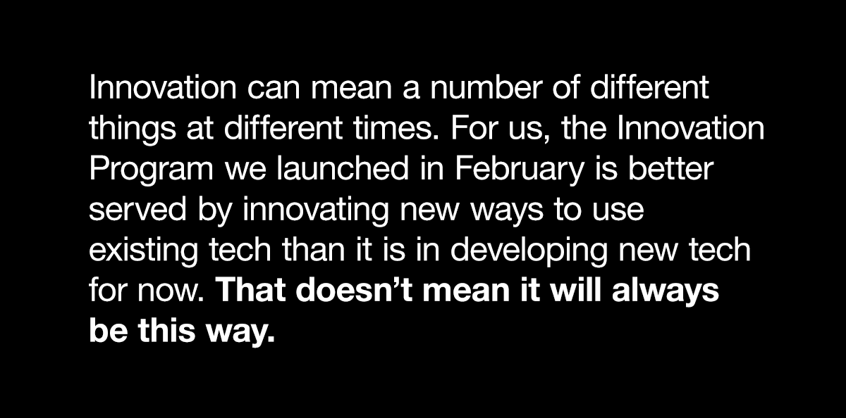 Pulled quote about innovation