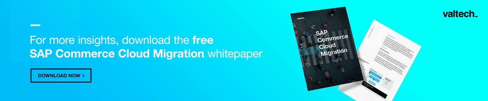 Banner ad for a SAP Commerce Whitepaper