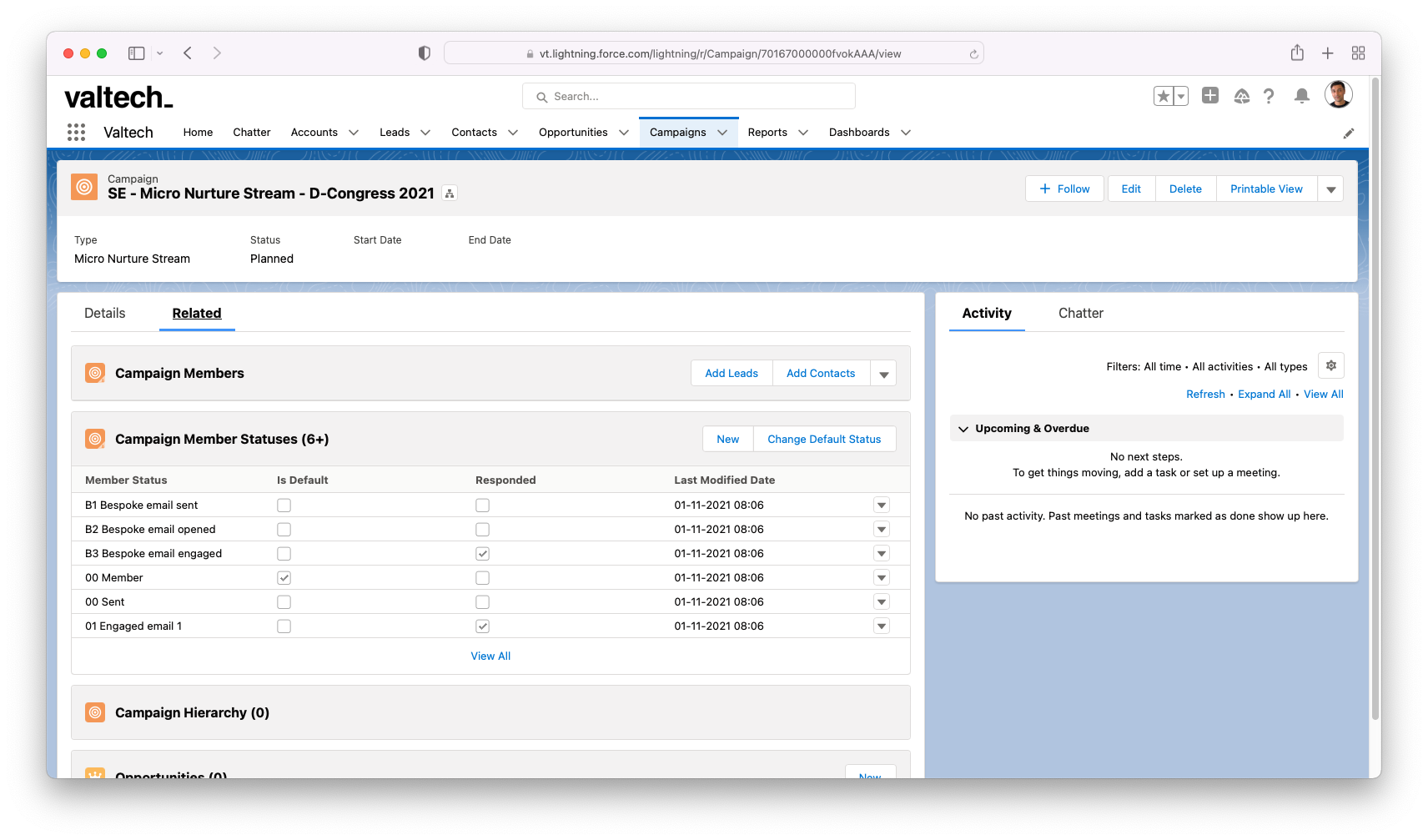 Image of a screenshot of Salesforce
