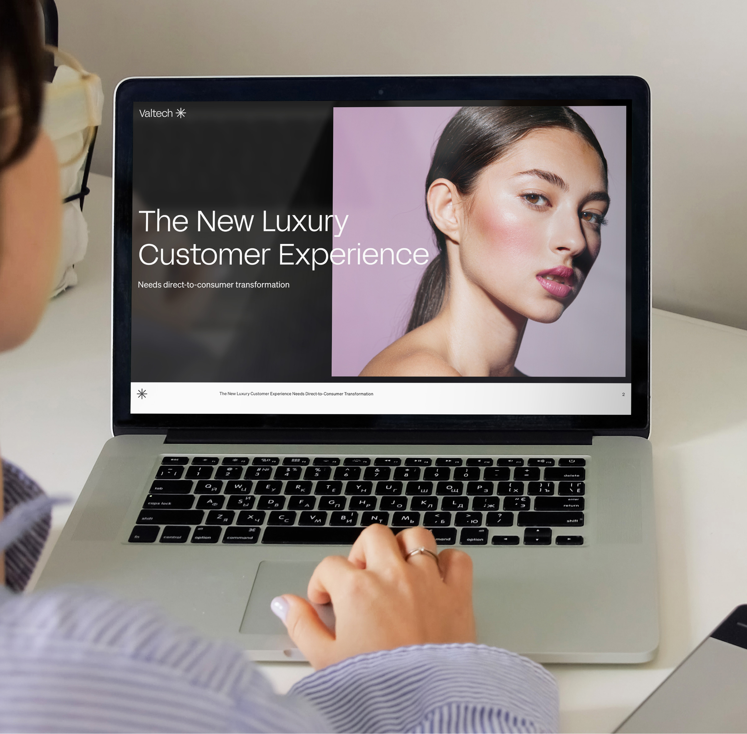 A sleek, modern retail space showcasing a luxurious customer experience with elegant decor and attentive service