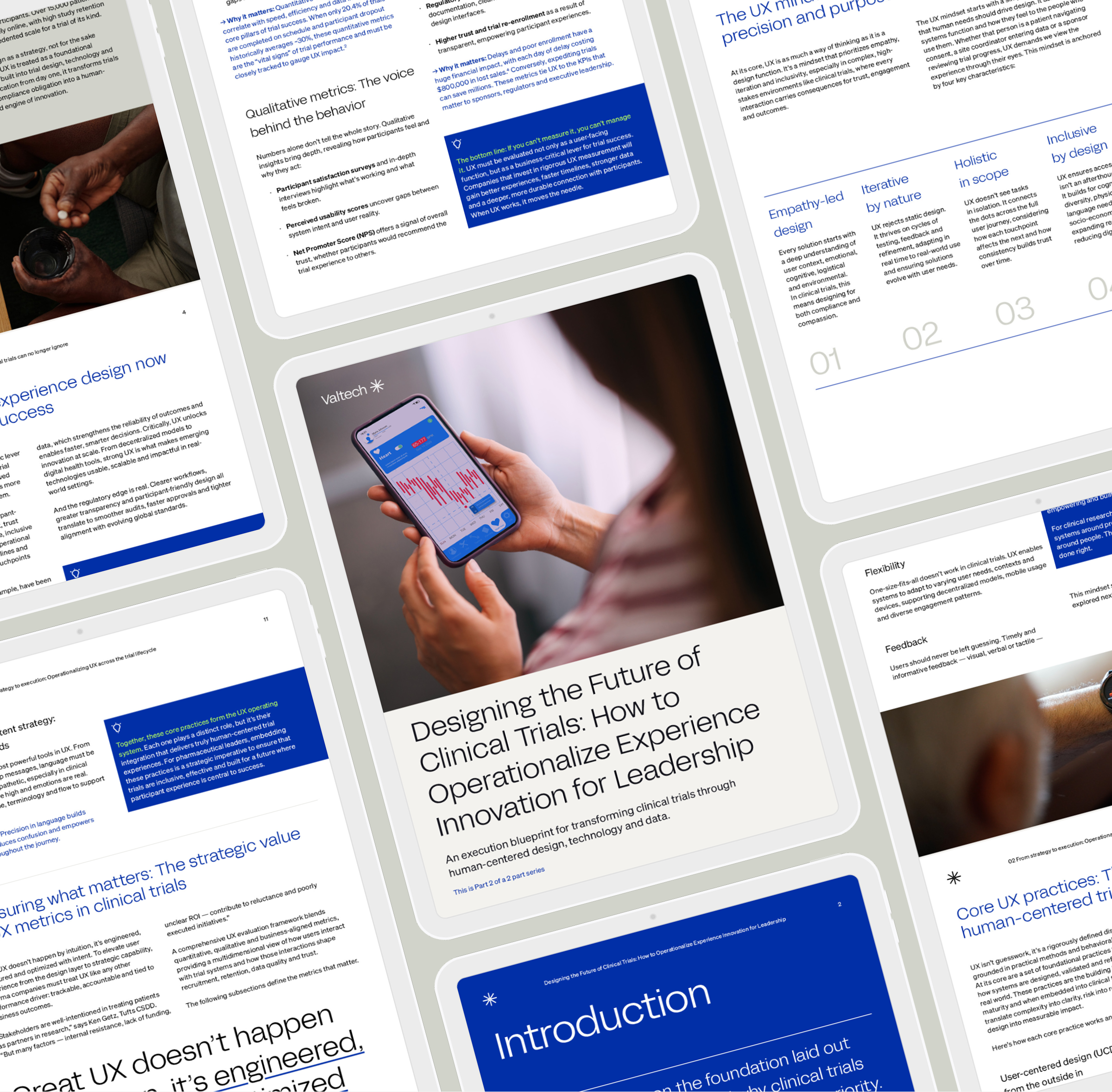 A woman checking her health app on a smartphone, focused on tracking her wellness progress