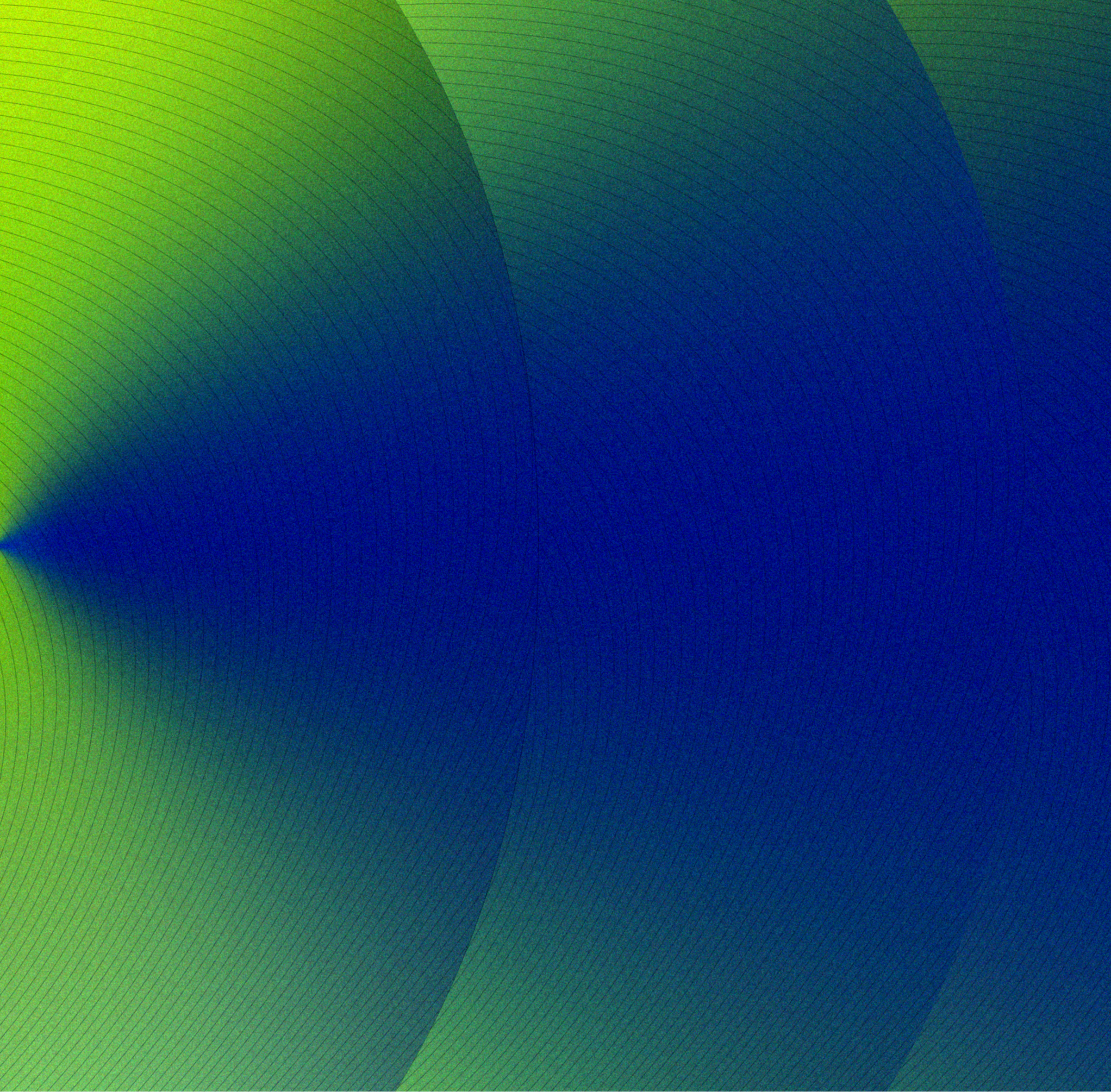 Abstract blue and green gradient background with layered circular shapes and subtle textured line patterns.