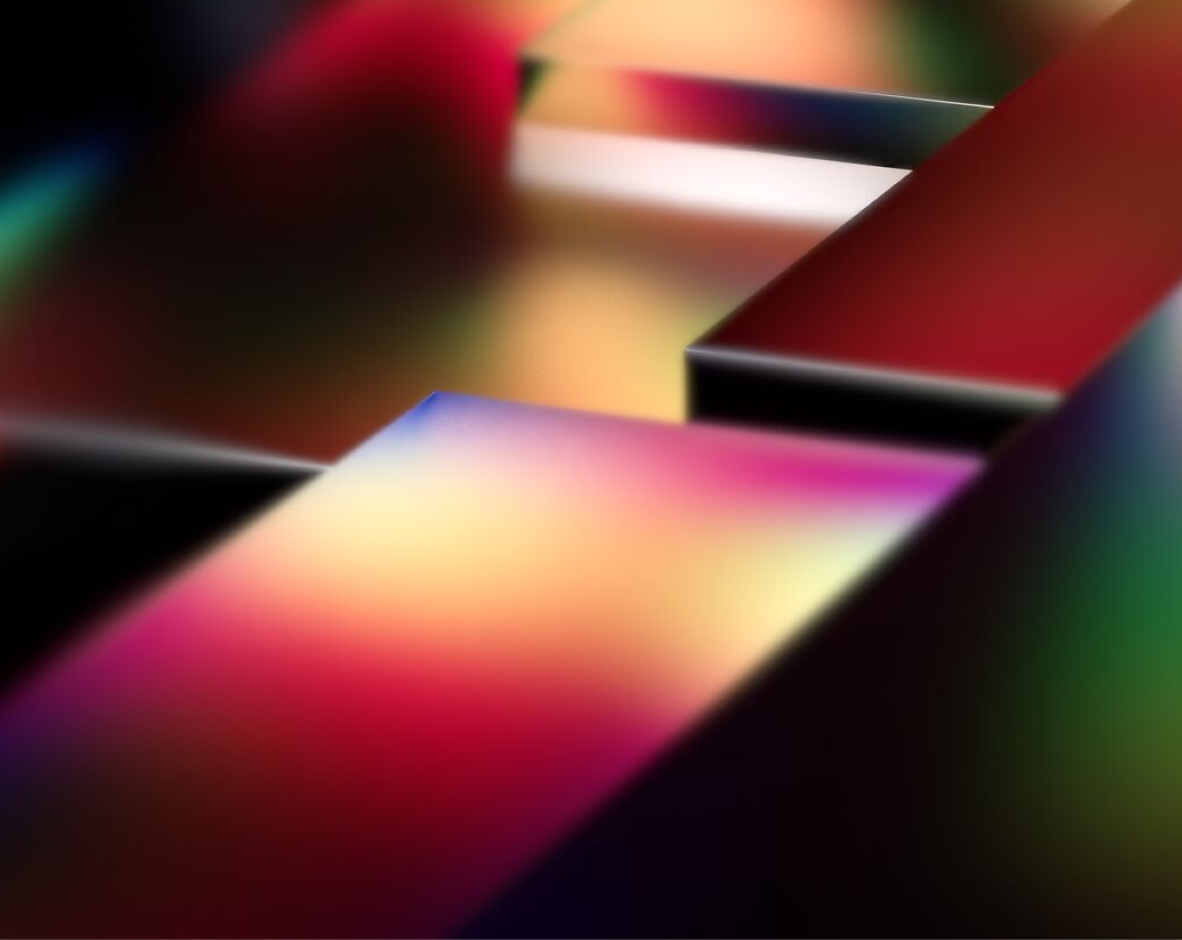 Abstract 3D rendering metal geometries