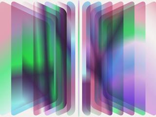 Abstract background featuring vibrant, colorful stripes in various widths and orientations.
