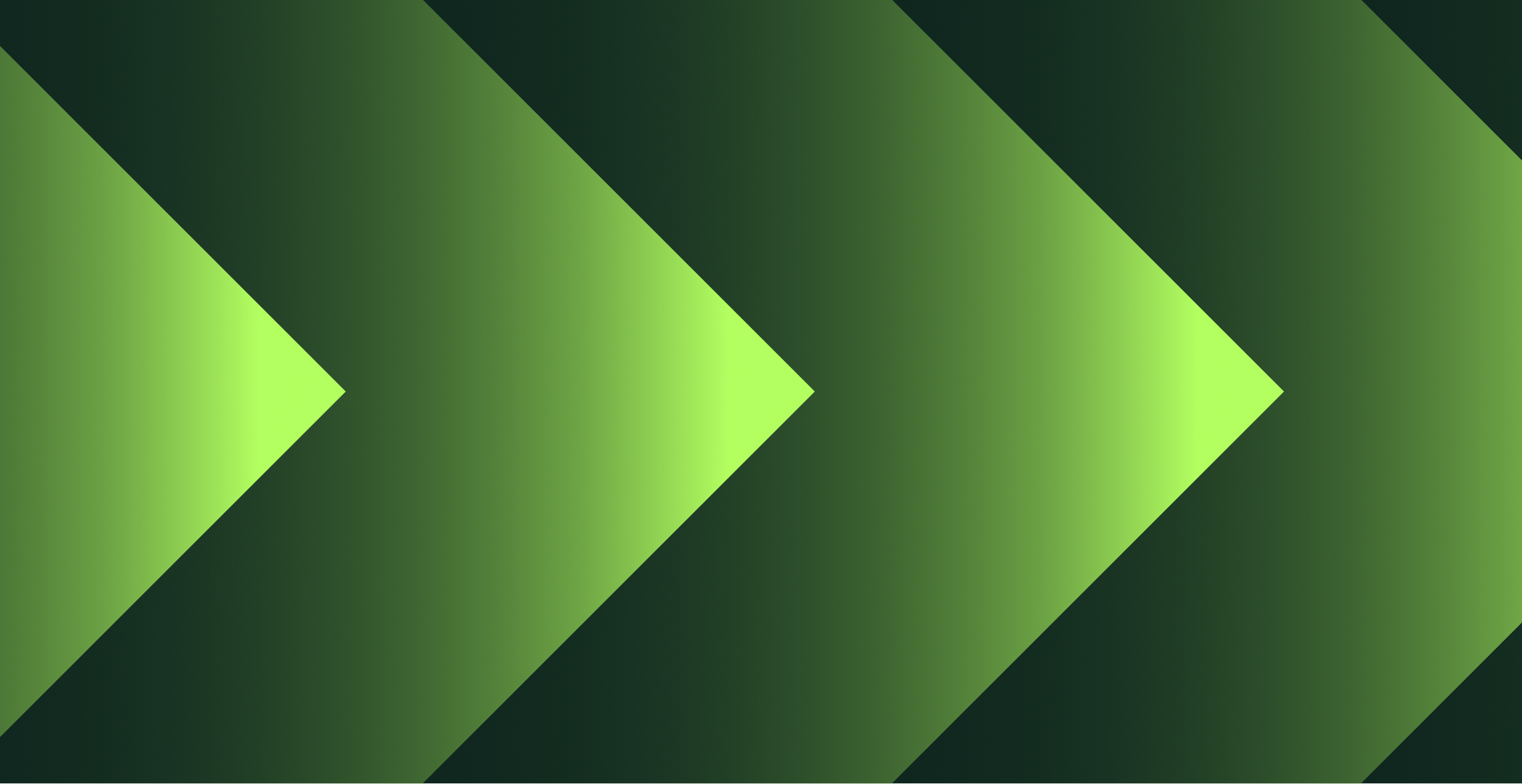 Abstract green arrows pointing right, symbolizing forward momentum, innovation, and the acceleration of digital trends.