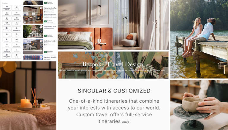 A collage featuring various hotel types, including luxury, boutique, and budget accommodations