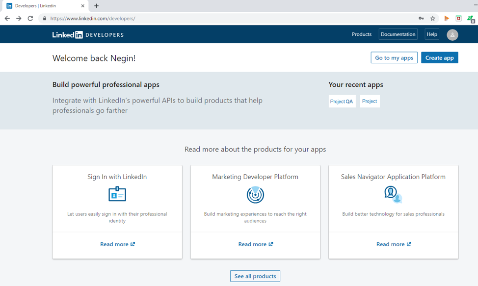 linkedin dashboard