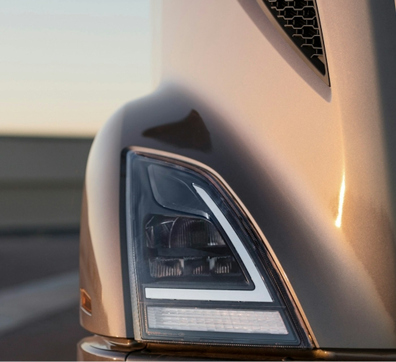 A large truck carlight
