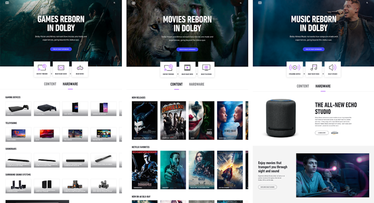 Dolby screens