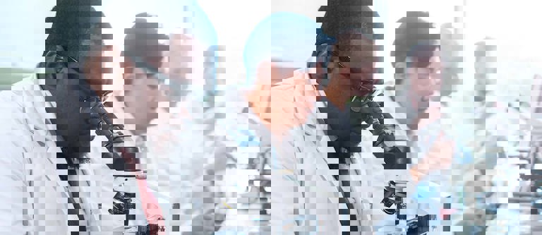 BioLab scientist working