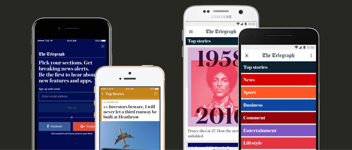 Telegraph Design Mobile App Design Case Study: The Telegraph | Valtech