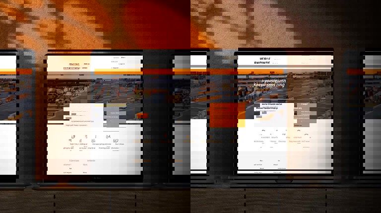 Vanderlande Spare Parts website on a laptop